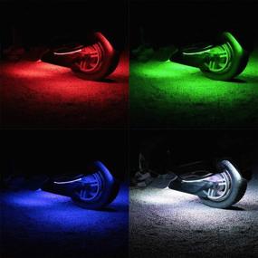 img 2 attached to 🚦 DITRIO 4 шт. 2-футовых удлинителя и 3 шт. 2-портовые разветвители для подсветки под автомобилем с RGB LED-полосами на мотоциклах, трайках, гольфкарах и квадроциклах.