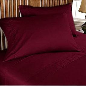 img 3 attached to 🛏️ 600TC Luxurious Super Burgundy Queen/Standard Size 2PC Pillow Case Set - Premium Egyptian Cotton Material, 20"X30