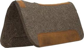img 1 attached to 🐎 Weaver Leather Pony Contoured 100% Wool Felt Saddle Pad: Premium Quality for Enhanced Comfort and Performance