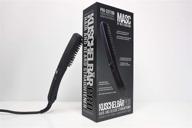 🔥 kuschelbär pro heated beard straightener brush by masc jeff chastain - enhanced styling with arched comb, longer cord, 3d heated plate, 3 temperature settings, auto turn-off logo