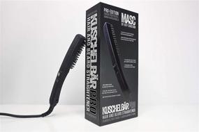 img 4 attached to 🔥 KUSCHELBÄR PRO Heated Beard Straightener Brush by MASC Jeff Chastain - Enhanced Styling with Arched Comb, Longer Cord, 3D Heated Plate, 3 Temperature Settings, Auto Turn-Off