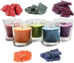 img 3 attached to 🕯️ Candle Making Supplies - 34 Color Wax Dye Flakes with Candle Wicks, Stickers, Wick Holder, and Tinplate Can - Perfect for DIY Candle Dyes and Wax for Candle Making