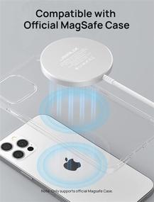 img 2 attached to 🔌 Magnetic Wireless Charger Pad | JSAUX Compatible with iPhone 13/13 Pro/13 Pro Max/13 Mini, 12/12 Pro/12 Pro Max/12 Mini, AirPods 2/Pro, MagSafe Charger, Mag Charger - Silver