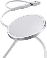 🔌 magnetic wireless charger pad | jsaux compatible with iphone 13/13 pro/13 pro max/13 mini, 12/12 pro/12 pro max/12 mini, airpods 2/pro, magsafe charger, mag charger - silver logo