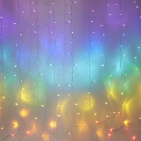 img 4 attached to Fefelightup Rainbow Curtain Lights Fairy Lights Unicorn (Rainbow Fantasy)