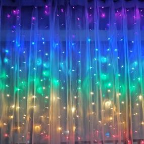 img 2 attached to Fefelightup Rainbow Curtain Lights Fairy Lights Unicorn (Rainbow Fantasy)