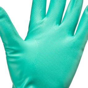 img 1 attached to 🧤 Tusko Products XL Nitrile Rubber Cleaning Gloves - Latex Free, Vinyl Free, Reusable Household Dishwashing Gloves (1 Pair)