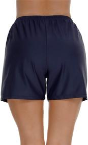 img 1 attached to 🩳 Lecieldusoir Women's Swim Shorts - High Waisted Swimsuit Bottoms, Bathing Suit Board Shorts, Tankini Swimwear Boy Shorts