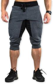 img 3 attached to TBMPOY Elastic Workout Running Sweatpants Men's Clothing and Active