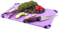 purple durable plastic cutting board logo