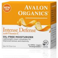 🍊 avalon organics intense defense: oil-free moisturizer with vitamin c- pack of 3, 2 oz each logo