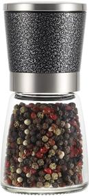 img 4 attached to VEVOK CHEF Salt and Pepper Grinder - Elegant Stainless Steel Shaker with Adjustable Ceramic Mill - Premium Home Chef Gift