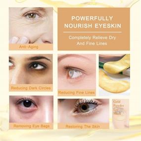 img 2 attached to 👁️ 24K Golden Eye Recovery Mask - Set of 20 Under Eye Collagen Patches for Dark Circles, Puffy Eyes, and Wrinkles