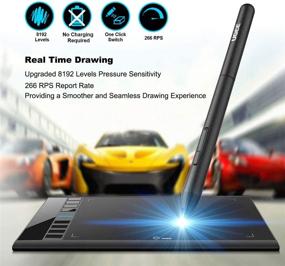 img 2 attached to UGEE M708 Graphics Drawing Tablet: 10x6 Inch Large Tablet for Paint, Design, and Art Creation Sketch