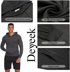 img 1 attached to Толстовка Deyeek Workout Легкий пуловер