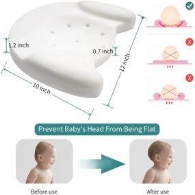 img 1 attached to 👶 COTTONBEBE Newborn Baby Pillow - Prevents Flat Head Syndrome, Memory Foam Round Pillow for Sleeping - Suitable from 3-36 Months