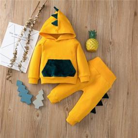 img 3 attached to 👶 Boys' Clothing Sets: Newborn Toddler Sweatsuit Clothing in Clothing Sets