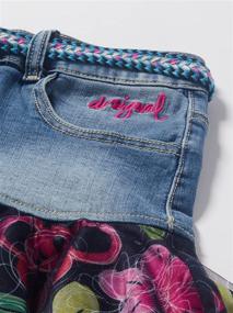 img 3 attached to 👖 "Модная джинсовая юбка Desigual для девочки - Вызывайте восторг своим милым и стильным образом в шортах!