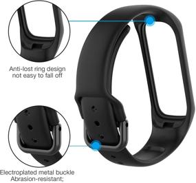 img 3 attached to 📱 Compatible Bands for Samsung Galaxy Fit 2 - Sport Band Replacements for Women and Men - Wristband Accessories for Galaxy Fit2 Smart Watch