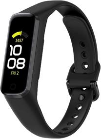 img 4 attached to 📱 Compatible Bands for Samsung Galaxy Fit 2 - Sport Band Replacements for Women and Men - Wristband Accessories for Galaxy Fit2 Smart Watch