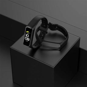 img 1 attached to 📱 Compatible Bands for Samsung Galaxy Fit 2 - Sport Band Replacements for Women and Men - Wristband Accessories for Galaxy Fit2 Smart Watch