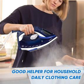 img 1 attached to 🔌 AEMEGO Lightweight Portable Steam Iron - Non-Stick Ceramic Soleplate, Anti-Drip, Self-Clean, Auto-Off - Ideal for Home and Travel