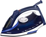 🔌 aemego lightweight portable steam iron - non-stick ceramic soleplate, anti-drip, self-clean, auto-off - ideal for home and travel logo