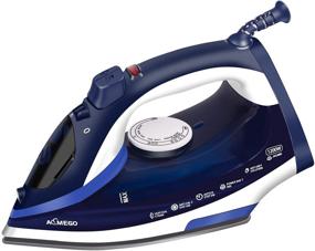 img 4 attached to 🔌 AEMEGO Lightweight Portable Steam Iron - Non-Stick Ceramic Soleplate, Anti-Drip, Self-Clean, Auto-Off - Ideal for Home and Travel