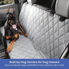 img 2 attached to 🐶 Non-Slip, Waterproof 4Knines Dog Seat Cover for Cars, SUVs, and Small Trucks - Heavy Duty, Hammock-Free