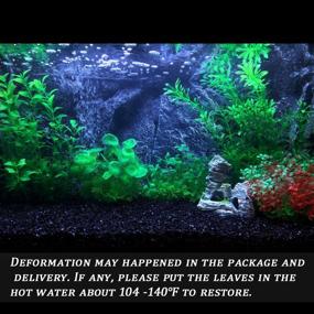 img 2 attached to Enhance Your Fish Tank's Beauty with Professional Small Artificial Aquarium Plants - 6-Pack Hydroponic Plastic Decorations