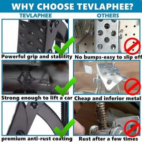 img 2 attached to 🔧 Tevlaphee X-Chock Wheel Stabilizer: Ultimate RV Accessories for Travel Trailers - Rust-Proof Dual Axle Set of 2 🔧 Tevlaphee X-Chock колеса стабилизатор: Ультимативные аксессуары для дома на колесах - Набор из 2 ржавчины-прочных осей