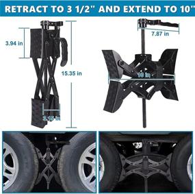 img 1 attached to 🔧 Tevlaphee X-Chock Wheel Stabilizer: Ultimate RV Accessories for Travel Trailers - Rust-Proof Dual Axle Set of 2 🔧 Tevlaphee X-Chock колеса стабилизатор: Ультимативные аксессуары для дома на колесах - Набор из 2 ржавчины-прочных осей