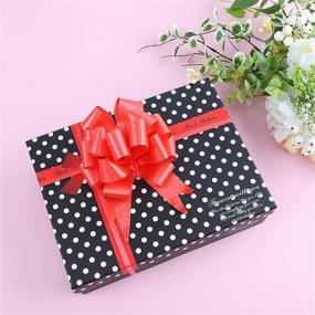 img 1 attached to 🎁 50pcs Knot Ribbon Pull Bows for Gift Wrapping | Box, Basket, Balloon String Decoration Bows for Christmas, Thanksgiving, New Year, Birthday, Wedding Car - 10 Colors