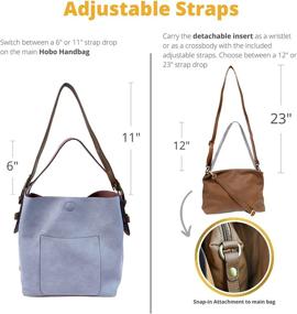 img 2 attached to 👜 Stylish and Spacious Periwinkle Hobo Bag: Joy Susan Handbag for Women