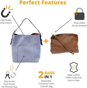 img 3 attached to 👜 Stylish and Spacious Periwinkle Hobo Bag: Joy Susan Handbag for Women