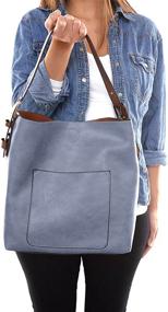 img 1 attached to 👜 Stylish and Spacious Periwinkle Hobo Bag: Joy Susan Handbag for Women