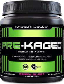 img 4 attached to 💪 KAGED MUSCLE Pre Workout Powder - Energizing Preworkout for Men & Women | Boosts Workouts with High Intensity Energy, Enhanced Focus & Pumps | Highly Rated Pre-Workout Supplement with Berry Blast Flavor and Natural Ingredients