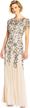 adrianna papell womens floral beaded women's clothing in dresses logo