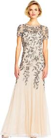 img 1 attached to Adrianna Papell Womens Floral Beaded Women's Clothing in Dresses