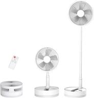 portable standing fan with usb - annofy desk floor fan remote control, 10800mah 🌀 rechargeable, 4 speeds, quiet, telescopic folding table fan for outdoor, home, kitchen, office, bedroom, travel логотип