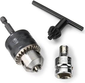 img 4 attached to Neiko 20754A 3/8” Drill Chuck with 1/4” Quick Change Hex Shank - Transform Impact Driver and Wrench into a Versatile Drill