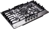high-performance 30-inch stainless steel gas cooktop dt5708 with 5 burners - lpg/ng convertible, thermocouple protection logo