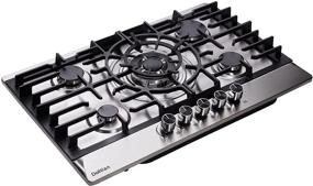 img 4 attached to High-Performance 30-Inch Stainless Steel Gas Cooktop DT5708 with 5 Burners - LPG/NG Convertible, Thermocouple Protection