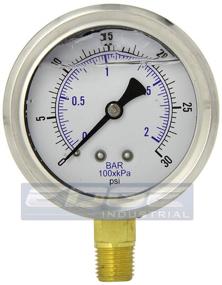 img 4 attached to Pressure and Vacuum Test, Measure, and Inspect Stainless Compressor Hydraulic Gauge