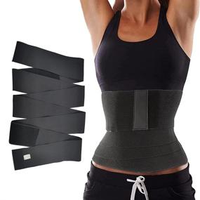 img 4 attached to 🤰 Snatch Me Up Invisible Bandage Wrap for Quick Waist Training & Lumbar Support - Postpartum Recovery, Body Shaping & Back Braces for Women