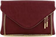 👛 chic and versatile: large envelope clutch bag with chain strap logo
