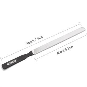 img 3 attached to ZIZZON Professional Grade Stainless Steel 4-Sided Nail File, 7-Inch Length