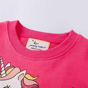 img 2 attached to Toddlers Sweater Cartoon Unicorn Round Collar