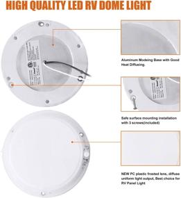 img 2 attached to 🚐 Enhance Your Motorhome with Facon Surface Interior Indicator RV Parts & Accessories