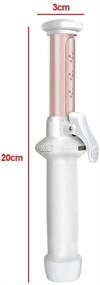 img 2 attached to 💇 Cordless Curling Iron - 30W, 2-in-1 USB Rechargeable Ceramic Hair Curling Wand for Hair Styling, Travel Hair Straightener Curler, Wet and Dry Use (White)